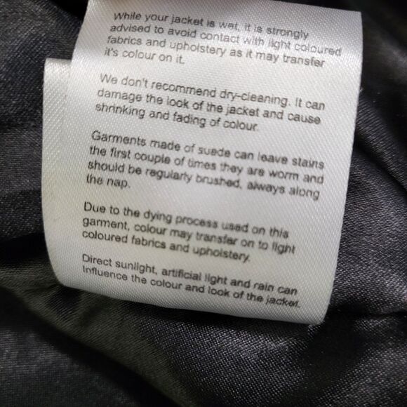 TRANSMISSION Distressed Leather Jacket Collared Removable Lining Black Men's L - Picture 11 of 16